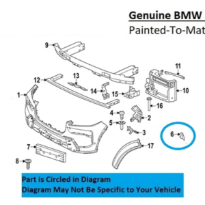 Painted 2023-2026 BMW X7 Front Tow Hook Cover | Genuine OEM