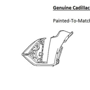 Painted 2023-2026 Cadillac Lyriq Front Bumper Side Panel | Genuine OEM