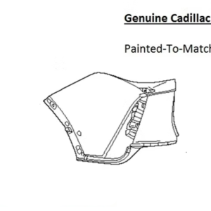 Painted 2023-2026 Cadillac Lyriq Rear Bumper Side Panel | Genuine OEM