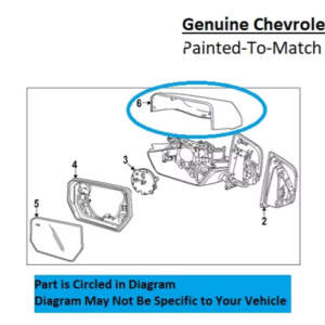 Painted 2023-2026 Chevrolet Colorado Side Mirror Cover | Genuine OEM