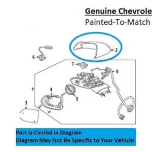 Painted 2024-2025 Chevrolet Equinox EV Side Mirror Cover | Genuine OEM