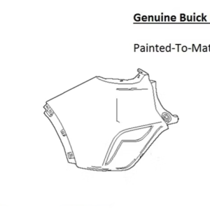 Painted 2024-2026 Buick Envista Rear Bumper Side Panel | Genuine OEM