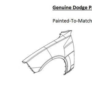 Painted 2024-2026 Dodge Charger Daytona Front Fender | Genuine OEM