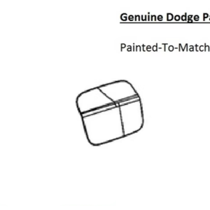 Painted 2024-2026 Dodge Charger Daytona Fuel Door | Genuine OEM