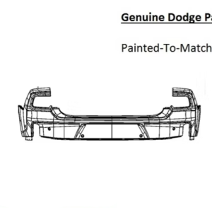Painted 2024-2026 Dodge Charger Daytona Rear Bumper | Genuine OEM