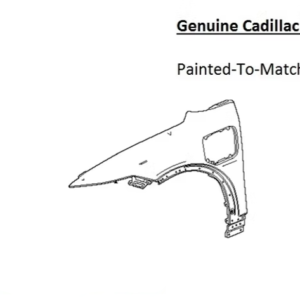 Painted 2025-2026 Cadillac Optiq Front Fender | Genuine OEM