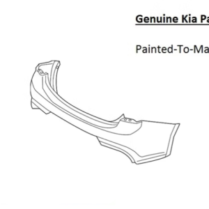 Painted 2018-2020 Kia Rio Rear Bumper | Genuine OEM