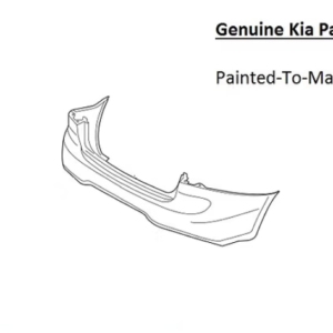 Painted 2015-2017 Kia Rio Rear Bumper | Genuine OEM
