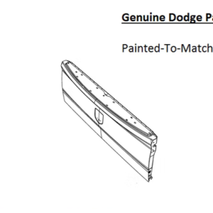 Painted 2009-2018 Dodge Ram 1500 2500 3500 Tailgate | Genuine OEM