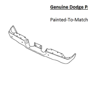 Painted 2009-2018 Dodge Ram 1500 Rear Bumper | Genuine OEM