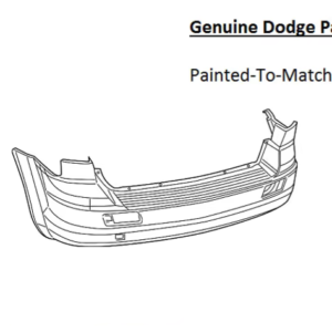 Painted 2009-2019 Dodge Journey Rear Bumper Cover | Genuine OEM