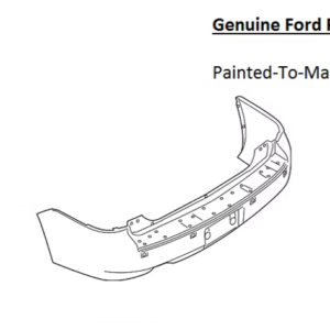 Painted 2010-2019 Ford Flex Rear Bumper Cover | Genuine OEM