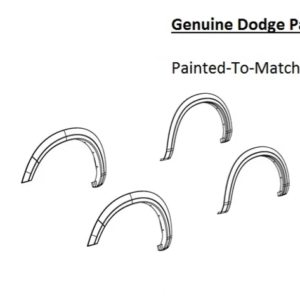 Painted 2011-2018 Dodge Ram 1500 Fender Flare Kit (4) | Genuine OEM