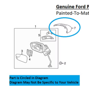 Painted 2011-2019 Ford Fiesta Side Mirror Cover | Genuine OEM