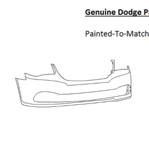 Painted 2011-2020 Dodge Grand Caravan Front Bumper Cover | Genuine OEM