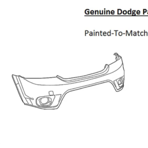 Painted 2011-2020 Dodge Journey Front Bumper Cover | Genuine OEM