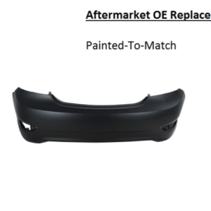 Painted 2012-2017 Hyundai Accent Rear Bumper Cover | OE Replacement