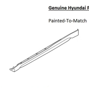 Painted 2012-2017 Hyundai Veloster Side Skirt Rocker Molding | Genuine OEM