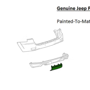 Painted 2012-2021 Jeep Grand Cherokee Rear Hitch Cover | Genuine OEM