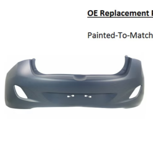 Painted 2013-2017 Hyundai Elantra GT Rear Bumper Cover | OE Replacement