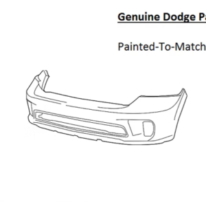 Painted 2013-2018 Dodge Ram 1500 Front Bumper Cover | Genuine OEM