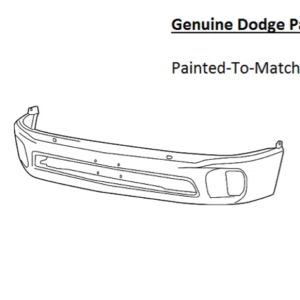 Painted 2013-2018 Dodge Ram 1500 Front Bumper | Genuine OEM