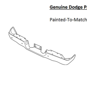 Painted 2013-2018 Dodge Ram 2500 3500 Rear Bumper | Genuine OEM