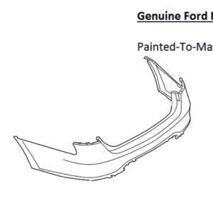 Painted 2013-2019 Ford Taurus Rear Bumper Cover | Genuine OEM
