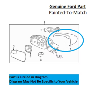 Painted 2013-2020 Ford Fusion Side Mirror Cover | Genuine OEM