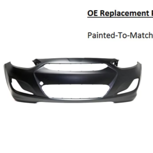Painted 2014-2017 Hyundai Accent Front Bumper Cover | OE Replacement