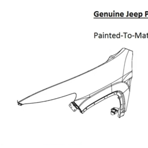 Painted 2014-2018 Jeep Cherokee Front Fender | Genuine OEM