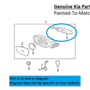 Painted 2014-2018 Kia Forte Side Mirror Cover | Genuine OEM