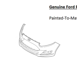 Painted 2014-2019 Ford Fiesta Front Bumper Cover | Genuine OEM