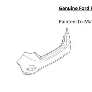 Painted 2014-2019 Ford Fiesta Rear Bumper Cover | Genuine OEM