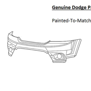 Painted 2014-2020 Dodge Journey Crossroad Front Bumper Cover | Genuine OEM