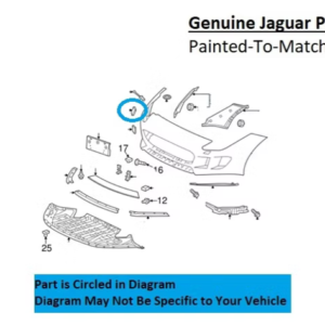Painted 2014-2020 Jaguar F-Type Headlamp Washer Cover | Genuine OEM