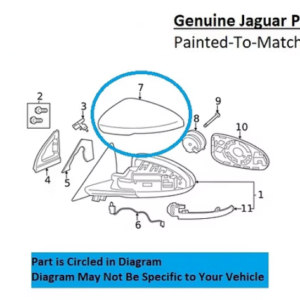 Painted 2014-2024 Jaguar F-Type Side Mirror Cover | Genuine OEM