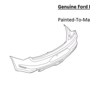 Painted 2015-2017 Ford Mustang Rear Bumper Cover | Genuine OEM
