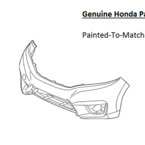Painted 2015-2017 Honda Fit Front Bumper Cover | Genuine OEM