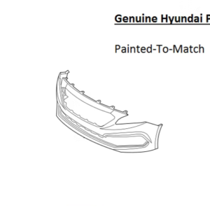 Painted 2015-2017 Hyundai Sonata Front Bumper Cover | ​Genuine OEM