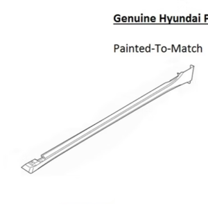 Painted 2015-2017 Hyundai Sonata Side Skirt Rocker Molding | Genuine OEM