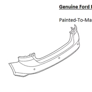 Painted 2015-2018 Ford Focus Rear Bumper Cover | Genuine OEM