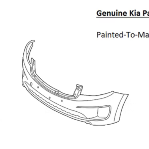 Painted 2015-2018 Kia Sedona Front Bumper Cover | Genuine OEM