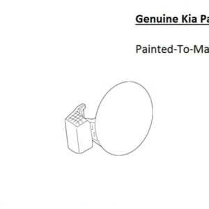 Painted 2015-2018 Kia Sedona Fuel Door | Genuine OEM