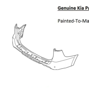 Painted 2015-2018 Kia Sedona Rear Bumper | Genuine OEM