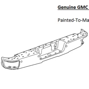 Painted 2015-2019 GMC Sierra 2500 3500 Rear Bumper | Genuine OEM