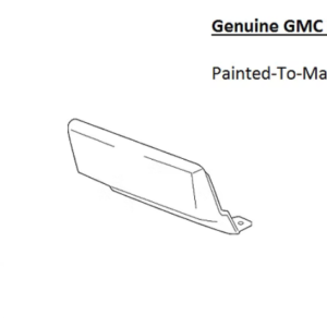 Painted 2015-2020 GMC Yukon Rear Hitch Cover | Genuine OEM