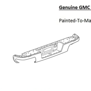 Painted 2015-2022 GMC Canyon Rear Bumper | Genuine OEM