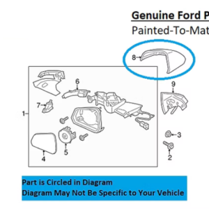 Painted 2015-2026 Ford Mustang Side Mirror Cover | Genuine OEM
