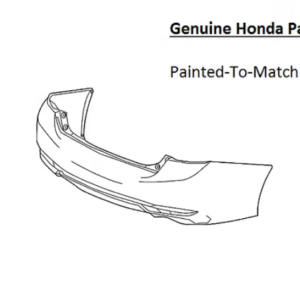 Painted 2016-2017 Honda Accord Rear Bumper Cover | Genuine OEM